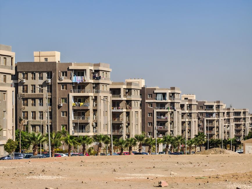 Block of flats in a residential estate